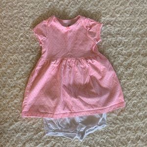 Baby dress with diaper cover